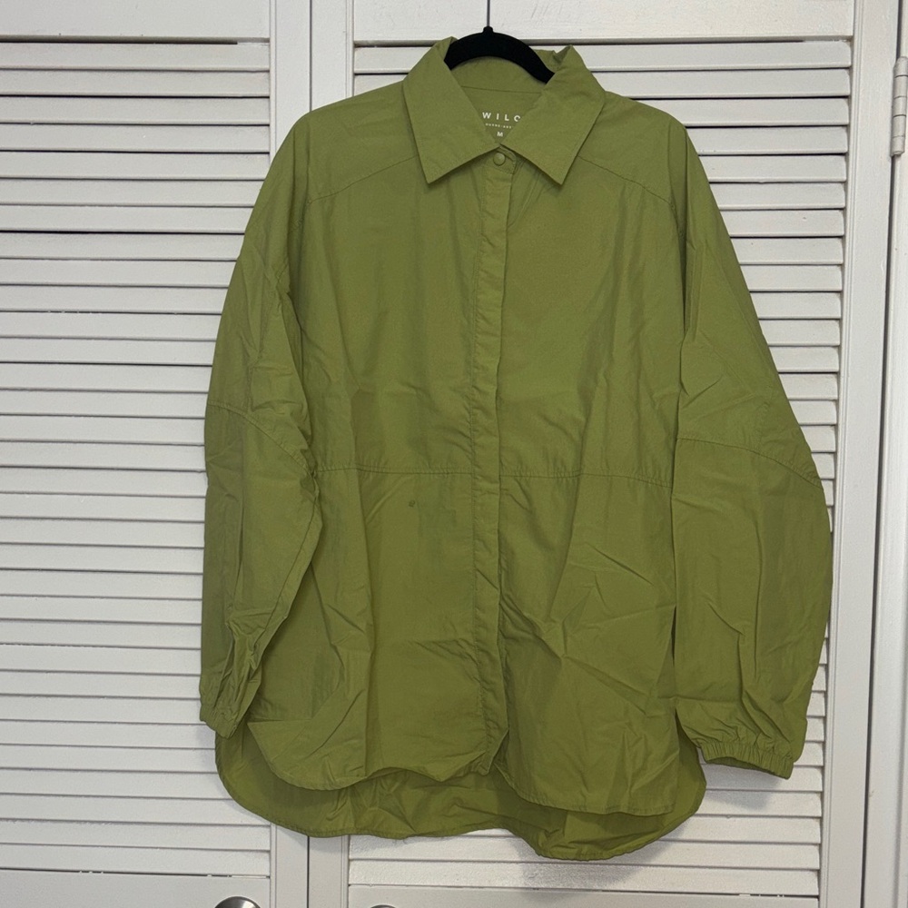 Wilo The Label Rare Women's Olive Green Windbreaker Jacket